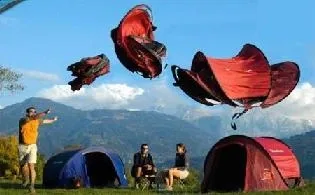 Tents. Folding furniture