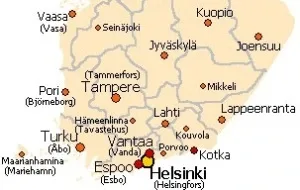 Minibus and bus to Finland