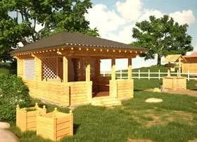 Gazebo for a Garden Plot